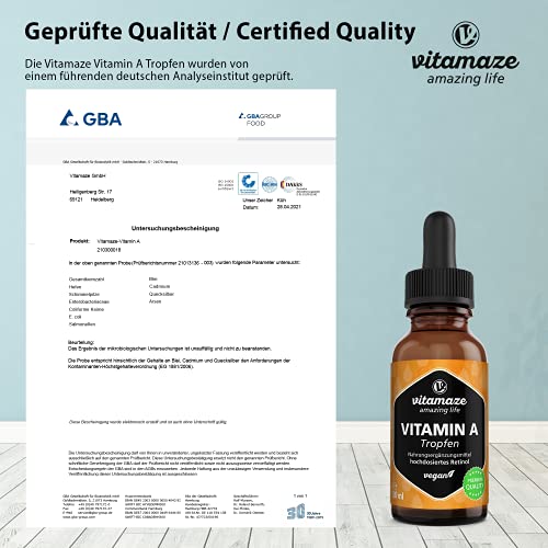 High-Dose Vegan Vitamin A Drops 5000 IU
