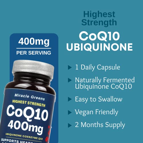 CoQ10 400mg - Antioxidant for Heart Health