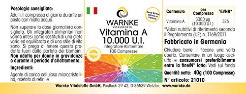 High-Dose Vegan Vitamin A 10,000 I.E. Tablets