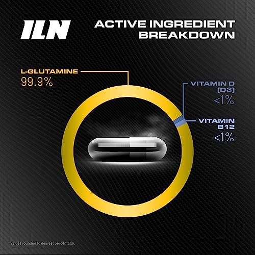 L-Glutamine 3000mg with D3 & B12 - 240 Capsules