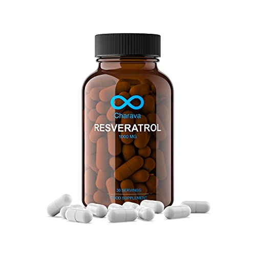 Charava Resveratrol 1000mg Antioxidant Supplement - 30 Servings