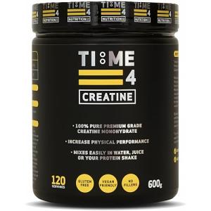 Time 4 Creatine Powder, 600g Unflavoured Micronised