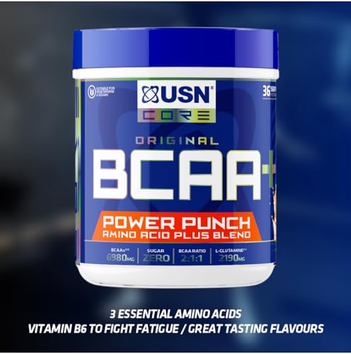 USN Power Punch BCAA Amino Powder, Tangerine 400g