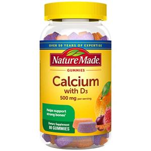 Nature Made Calcium Gummies, Cherry Orange Strawberry 160 Count