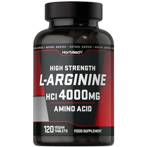 L-Arginine 4000mg Vegan Tablets for Workouts