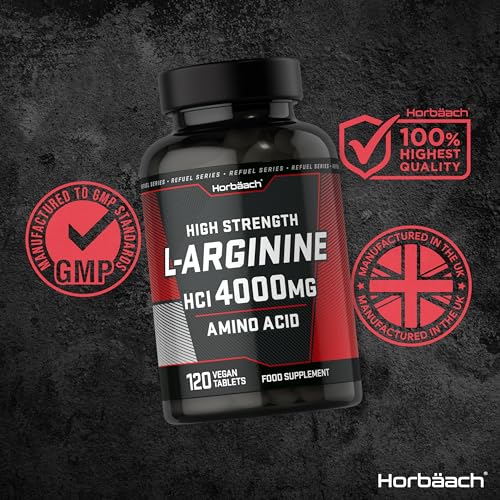 L-Arginine 4000mg Vegan Tablets for Workouts