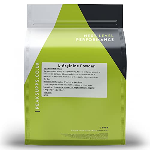 Pure L-Arginine Powder 250g - Vegan Supplement