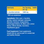 L-Carnitine 1000mg Effervescent Tablets - Lemon