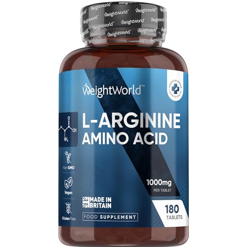 High Strength L-Arginine 1000mg - 180 Vegan Tablets