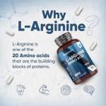 High Strength L-Arginine 1000mg - 180 Vegan Tablets