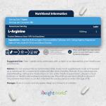 High Strength L-Arginine 1000mg - 180 Vegan Tablets