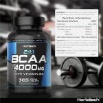 BCAA Tablets - 4000mg Essential Amino Acid 365 Count