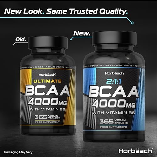 BCAA Tablets - 4000mg Essential Amino Acid 365 Count