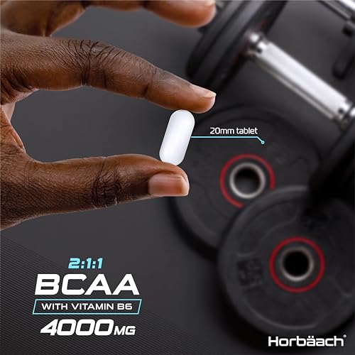 BCAA Tablets - 4000mg Essential Amino Acid 365 Count