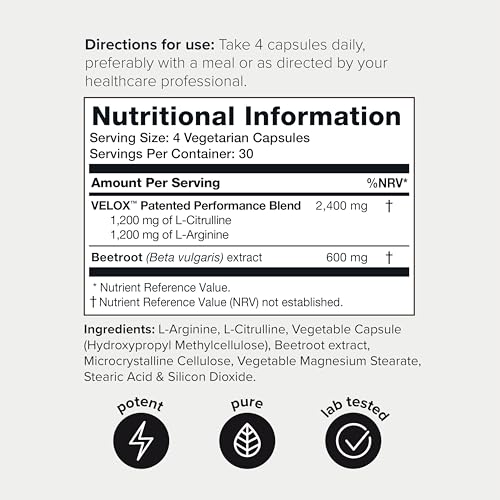 Nitric Oxide Booster with L-Arginine & Beet Root