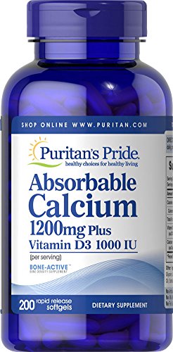 Calcium with Vitamin D Softgels, 200 Count