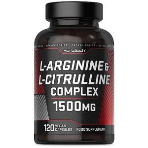 L Arginine & L Citrulline Capsules 1500mg 120ct