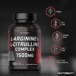 L Arginine & L Citrulline Capsules 1500mg 120ct