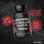 L Arginine & L Citrulline Capsules 1500mg 120ct
