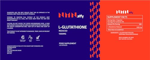 L-Glutathione 1000mg – Immune Support Capsules