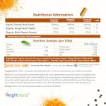 High Strength Organic Turmeric & Black Pepper Capsules