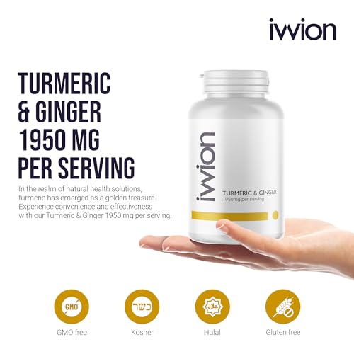 Organic Turmeric Curcumin 1950mg with Black Pepper