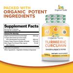 Organic Turmeric Ginger Capsules for Joint Support
