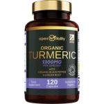 Organic Turmeric, Black Pepper & Ginger Capsules 1300mg