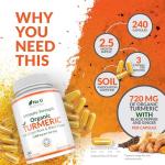 Organic Turmeric Ginger with Black Pepper Capsules