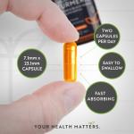 High Strength Organic Turmeric Capsules with Black Pepper