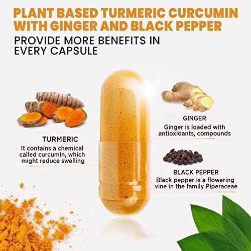 Organic Turmeric Curcumin with Black Pepper 90 Caps