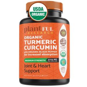 Organic Turmeric with Black Pepper - 120 Tablets