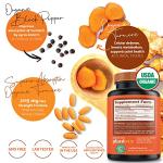 Organic Turmeric with Black Pepper - 120 Tablets