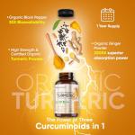 Turmeric Capsules with Ginger and Black Pepper