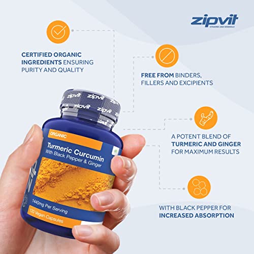 Organic Turmeric Curcumin with Black Pepper & Ginger