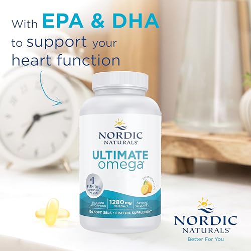 Nordic Naturals Ultimate Omega-3 Lemon Flavor 120 Softgels