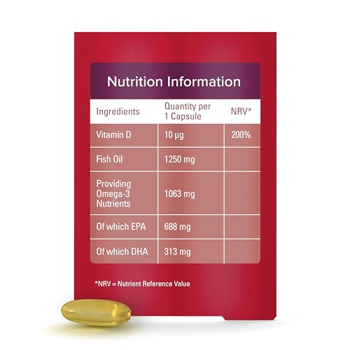 Max Strength Omega-3 Fish Oil + Vitamin D