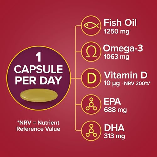 Max Strength Omega-3 Fish Oil + Vitamin D