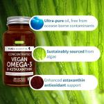 Vegan Omega 3 Algenöl Kapseln mit Astaxanthin
