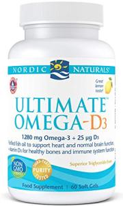 Nordic Naturals Ultimate Omega D3 Lemon Flavor 60 Count