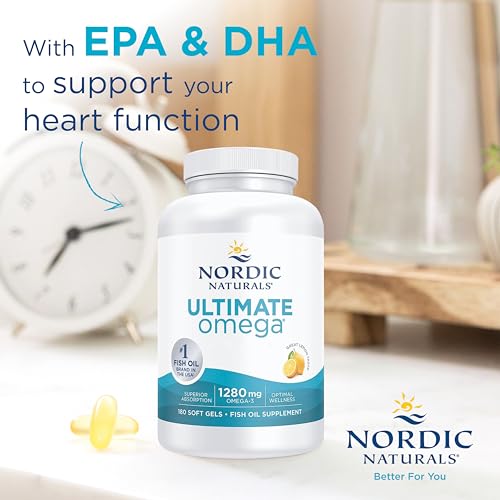 Ultimate Omega-3 Fish Oil, Lemon Flavor, 180 Softgels