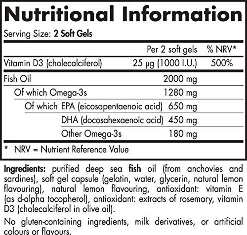 Nordic Naturals Ultimate Omega D3 Lemon Flavor 60 Count