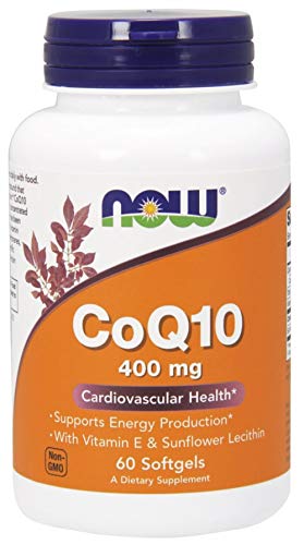 Now Foods CoQ10 400 mg Softgels, 60 Count