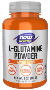 NOW Sports L-Glutamine Pure Powder, 6 Ounces