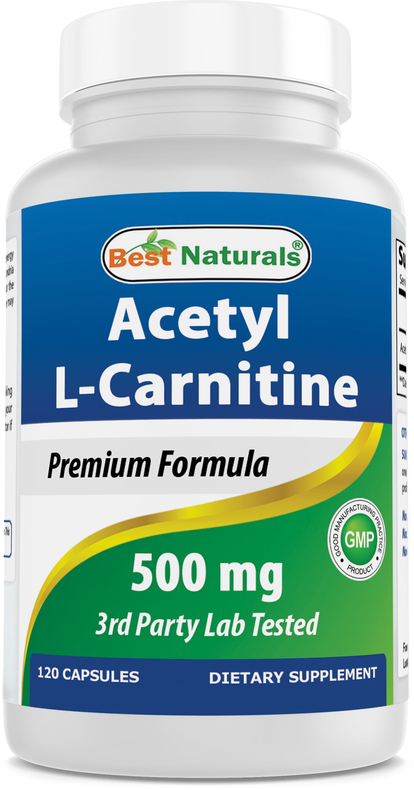 Acetyl L-Carnitine 500 mg - 120 Capsules