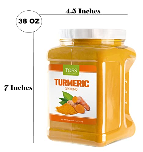 TOSS Easy Grip Ground Turmeric, 38 Oz