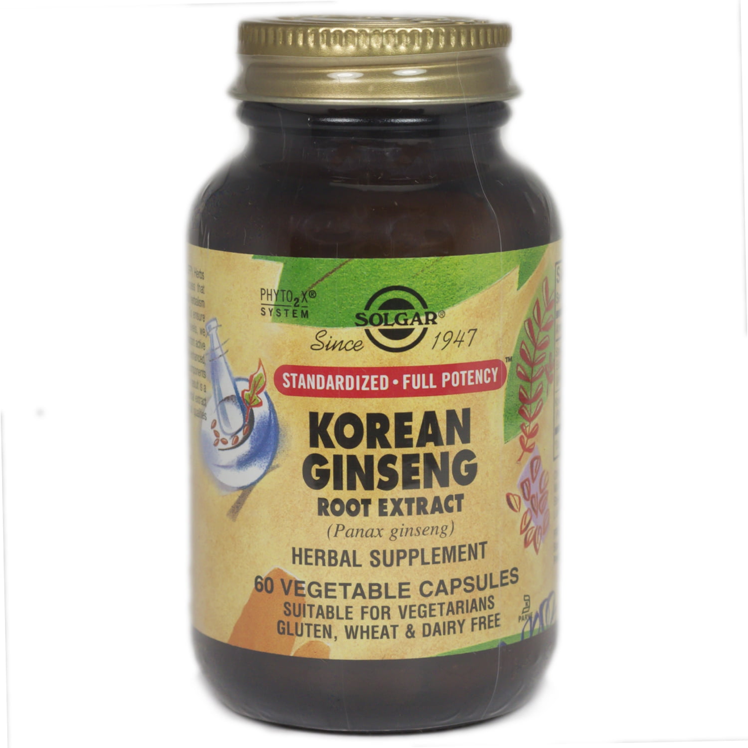 Korean Ginseng Root Extract, 60 Veggie Capsules