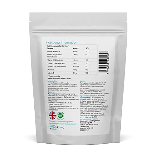 Vegetarian Multivitamin Supplement - 120 Tablets