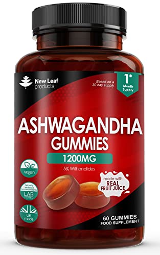 High Strength Ashwagandha Gummies 1200mg, 60 Vegan