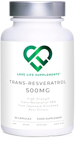 High Strength Trans-Resveratrol 500mg Capsules